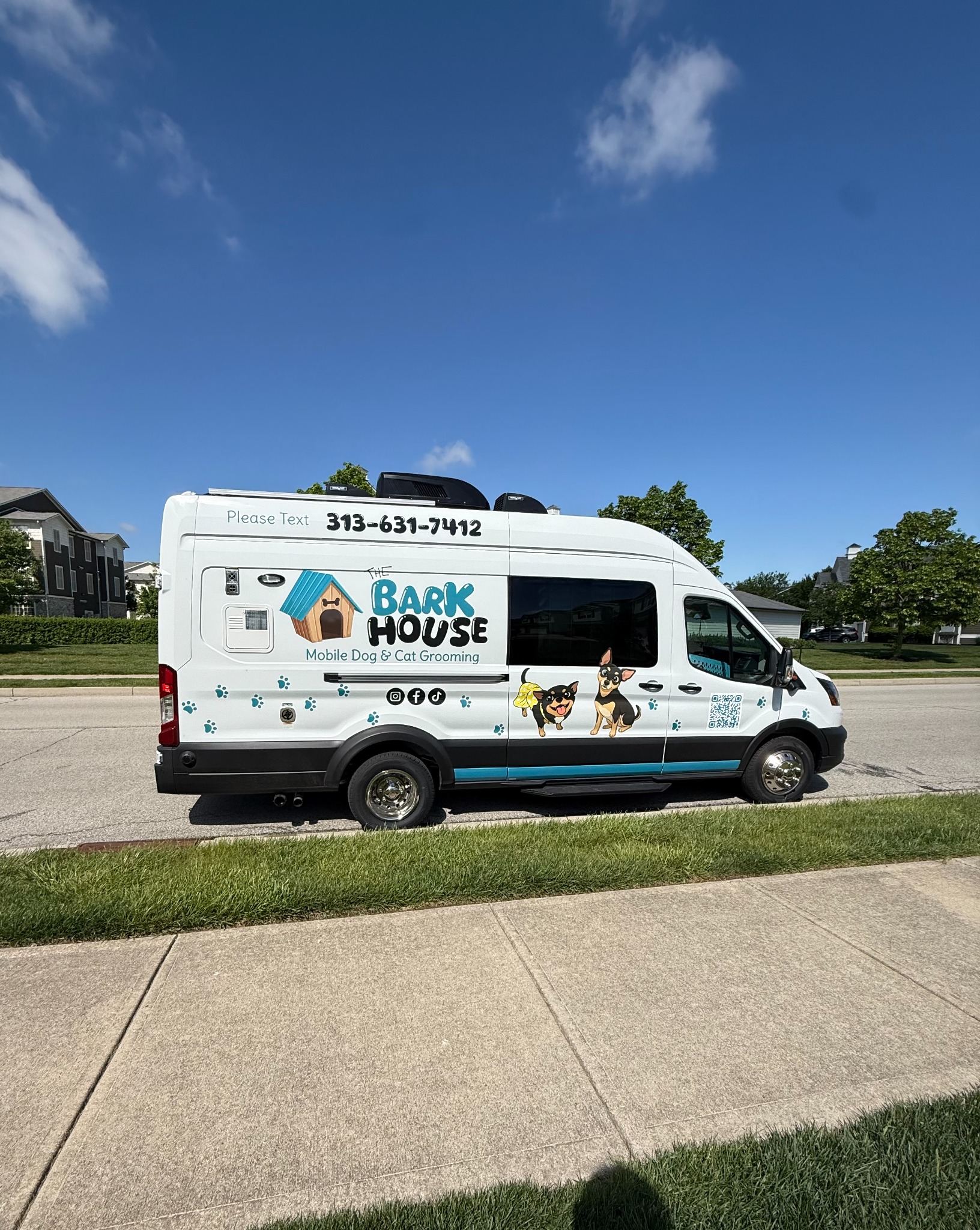 The Barkhouse mobile grooming van